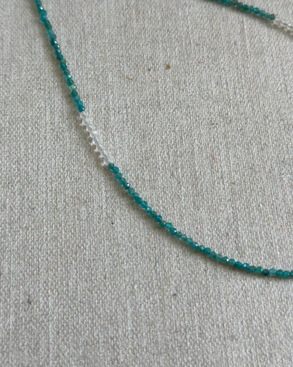 Apatite Beaded And Pietersite Necklace
