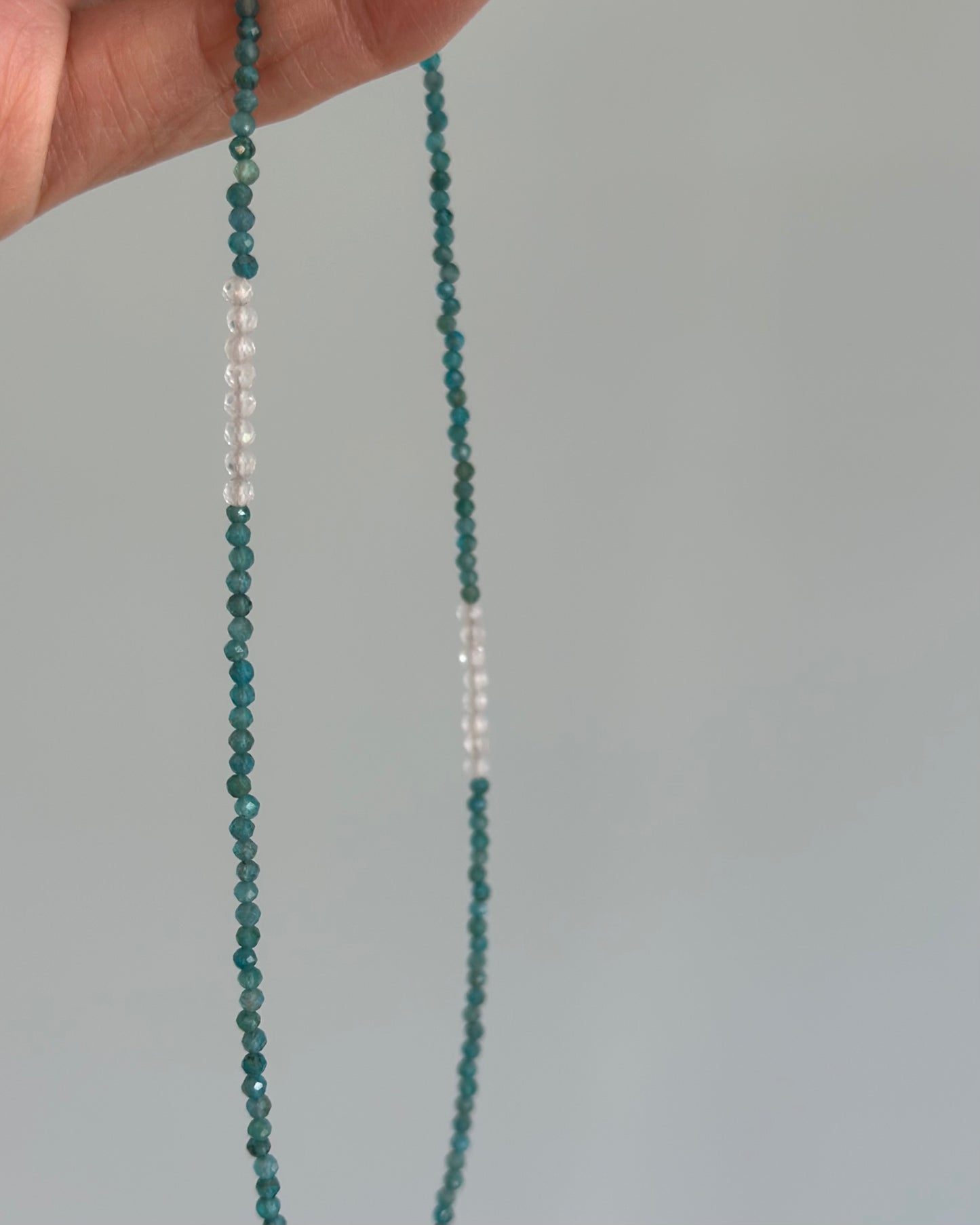 Apatite Beaded And Pietersite Necklace