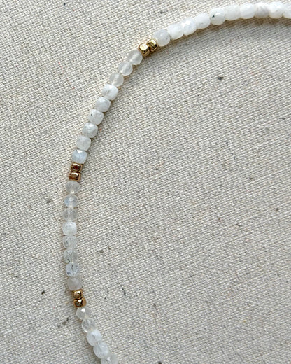 Moonstone Beaded And Turquoise Necklace