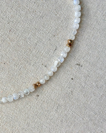 Moonstone Beaded And Turquoise Necklace
