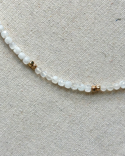 Moonstone Beaded And Turquoise Necklace