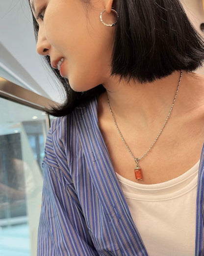 Baltic Honey Amber Sterling Silver Pendant