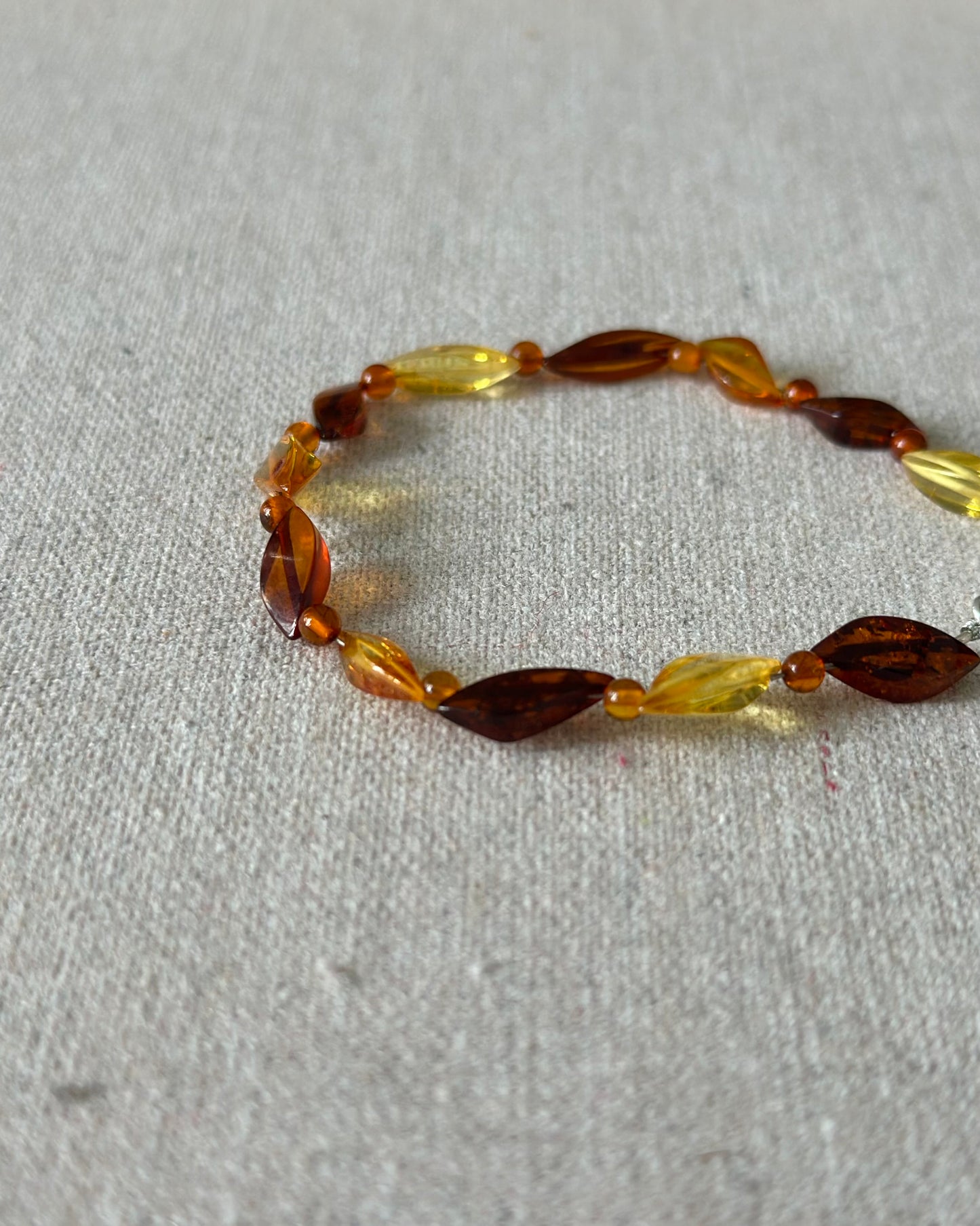 Amber Beaded Bracelet