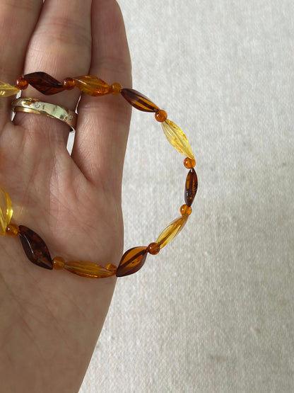 Amber Beaded Bracelet