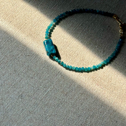 Apatite Beaded Bracelet