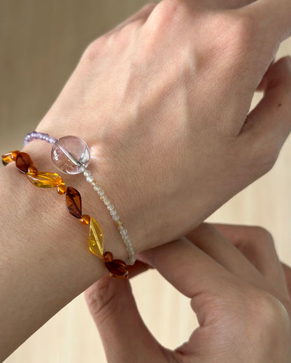 Amber Beaded Bracelet