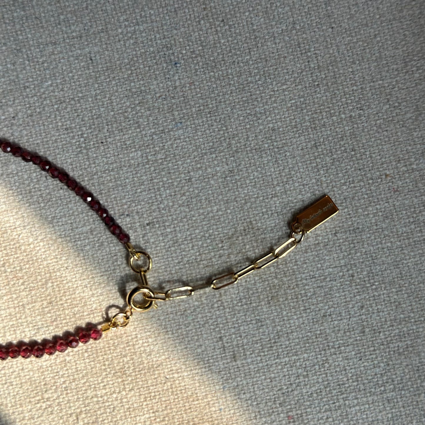 Garnet And Strawberry Quartz Beaded Bracelet