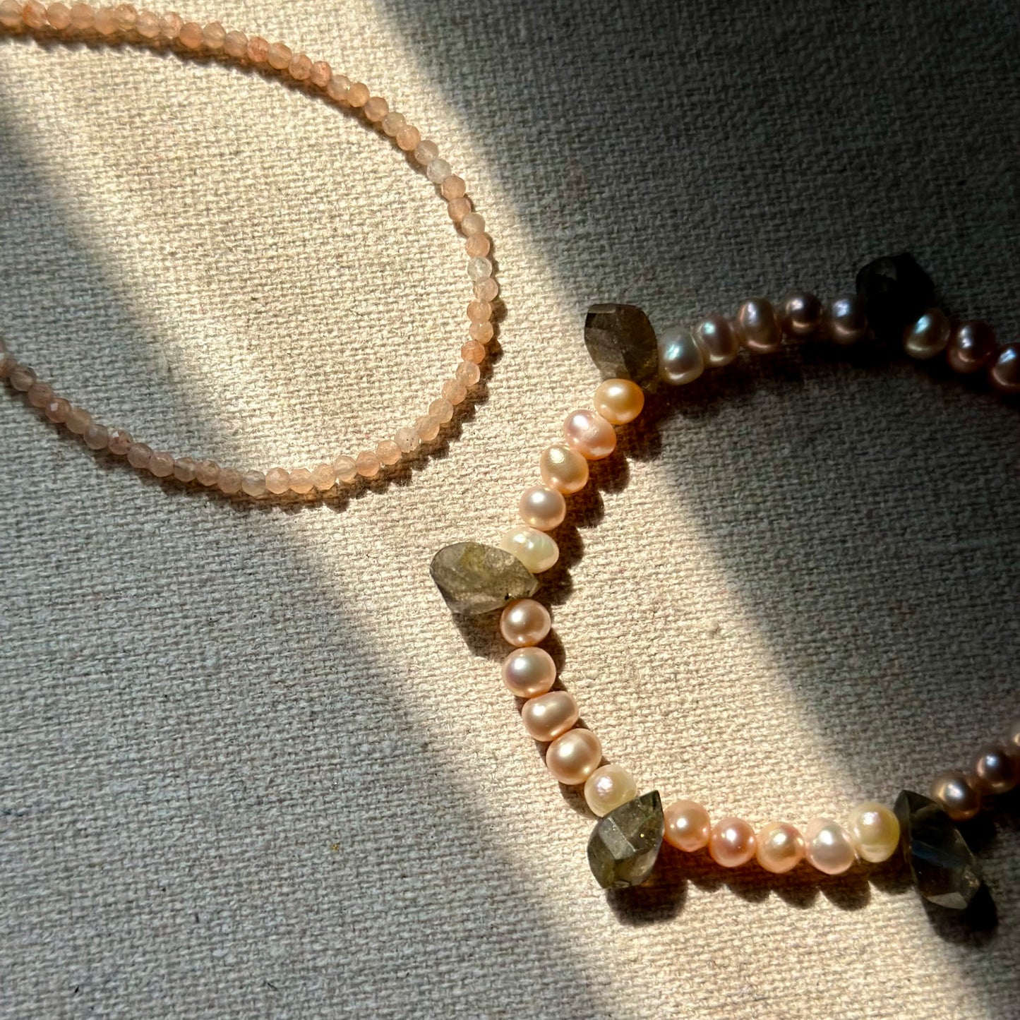 Sunstone Beaded Bracelet