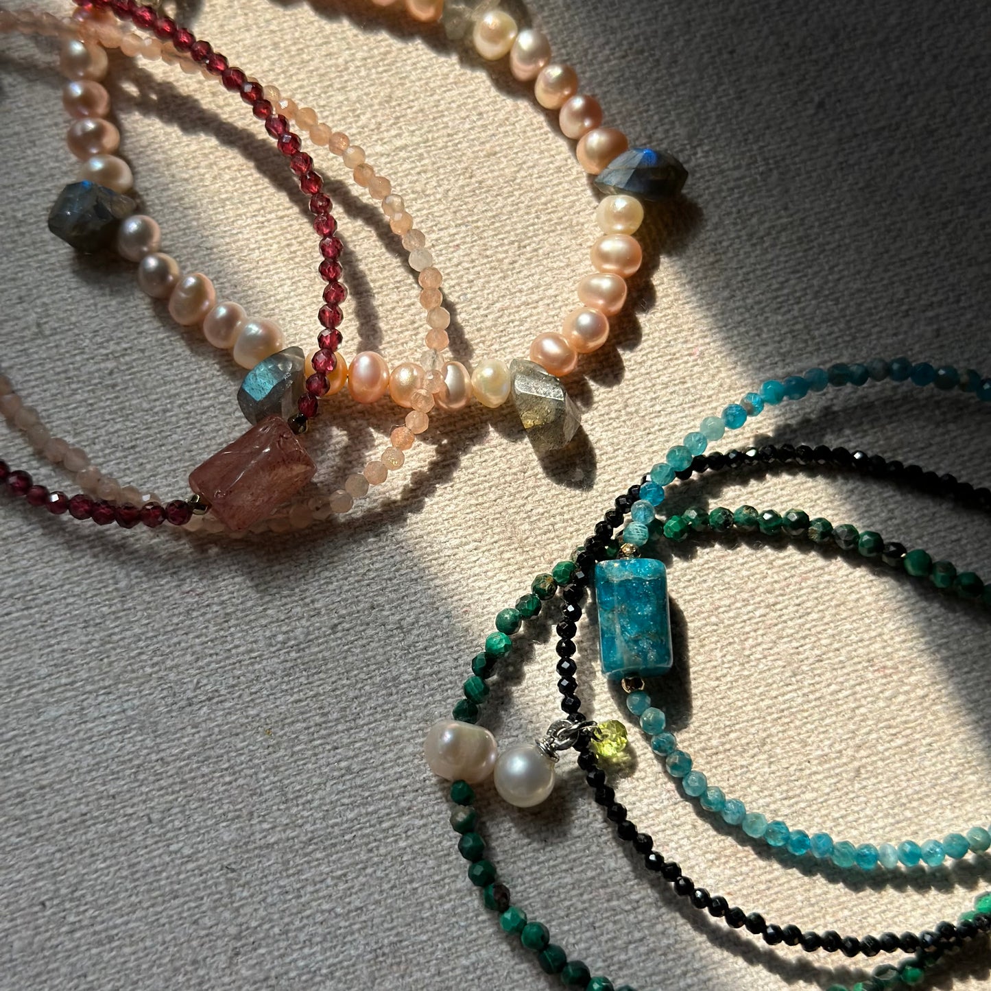 Sunstone Beaded Bracelet