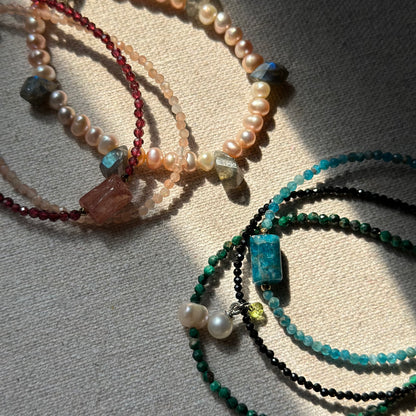 Sunstone Beaded Bracelet