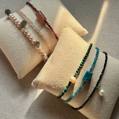 Sunstone Beaded Bracelet