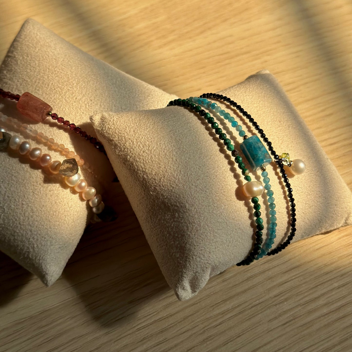 Black Spinel And Freshwater Pearl Beaded Bracelet