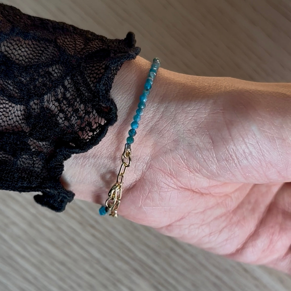 Apatite Beaded Bracelet