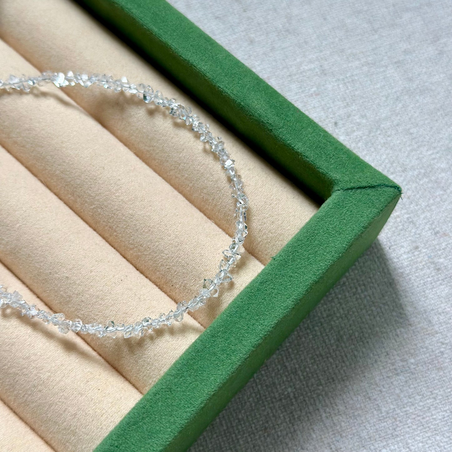 Herkimer Diamond Beaded Necklace