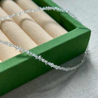 Herkimer Diamond Beaded Necklace