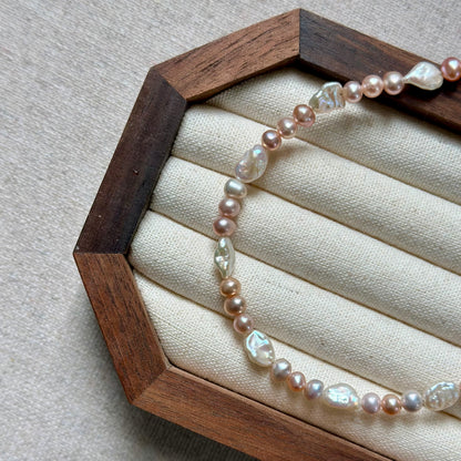 Baroque Freshwater Pearl Mixed Beaded Necklace