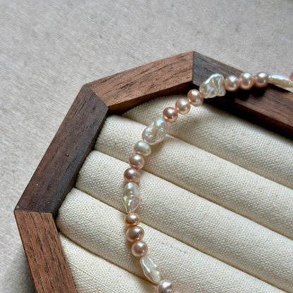 Baroque Freshwater Pearl Mixed Beaded Necklace