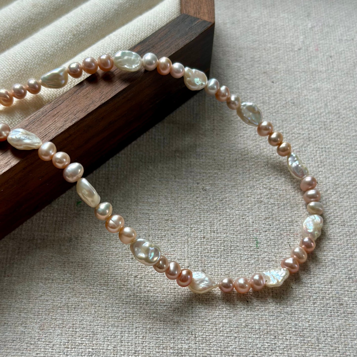 Baroque Freshwater Pearl Mixed Beaded Necklace