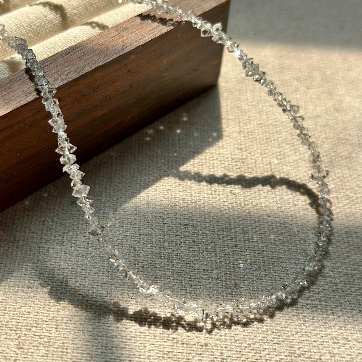 Herkimer Diamond Beaded Necklace