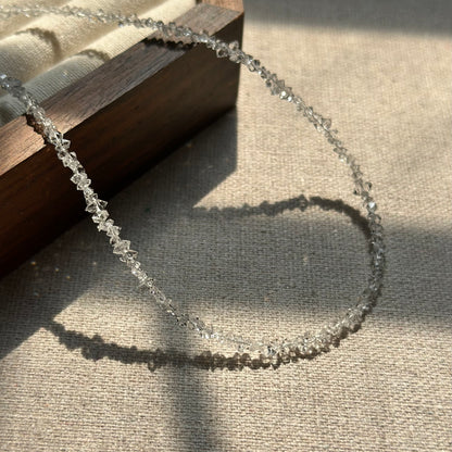 Herkimer Diamond Beaded Necklace
