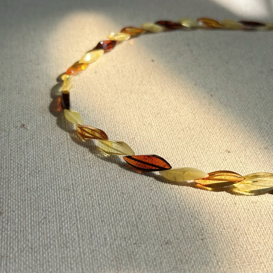 Amber Mix Beaded Necklace