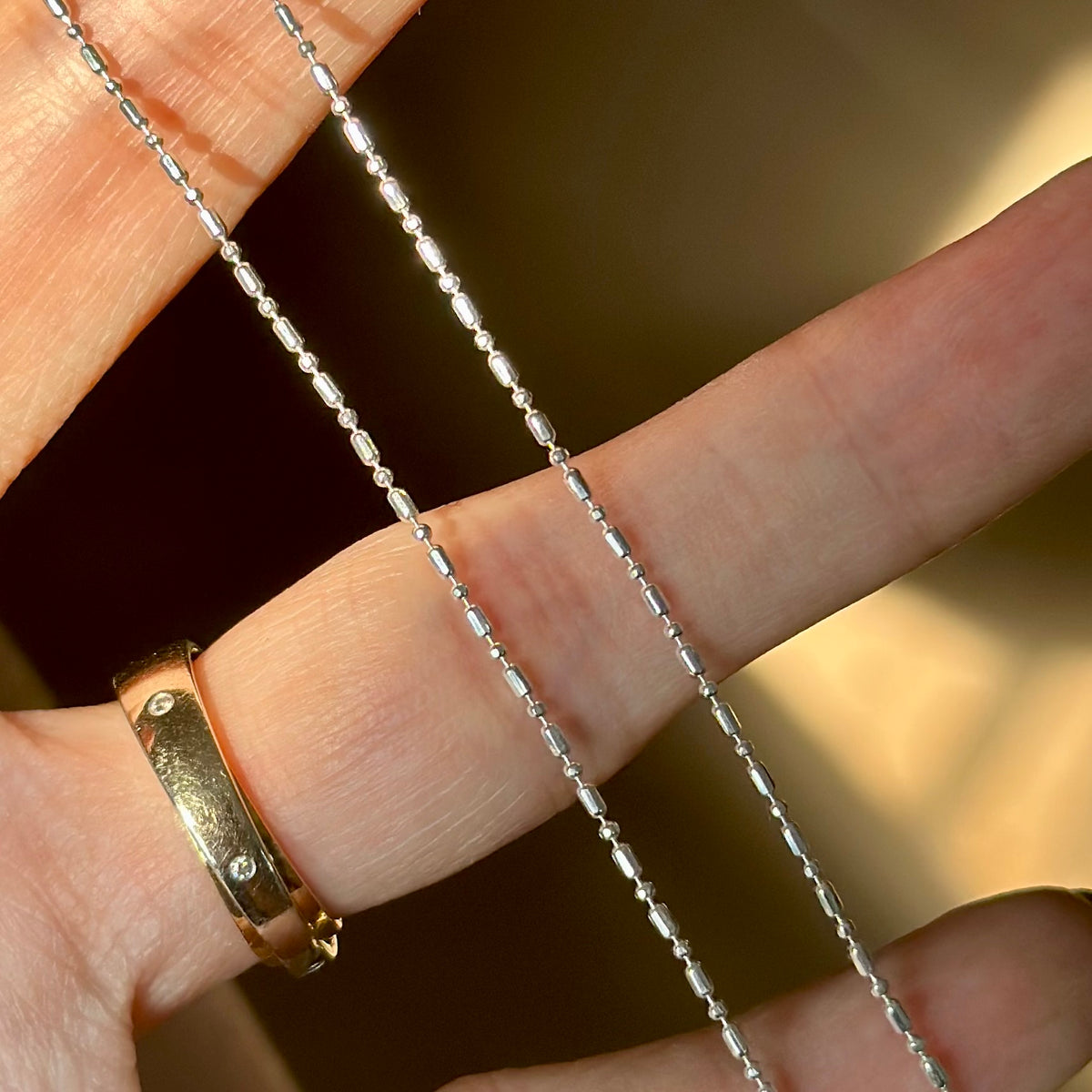 Topaz Bezel Drop Sterling Silver Necklace
