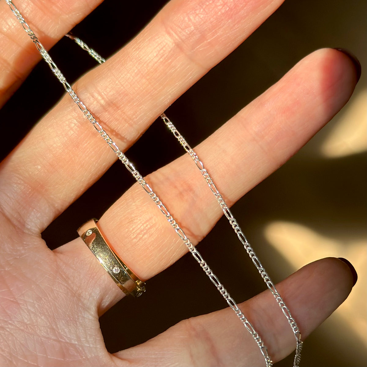 Sapphire Cross Pendant Sterling Silver Necklace