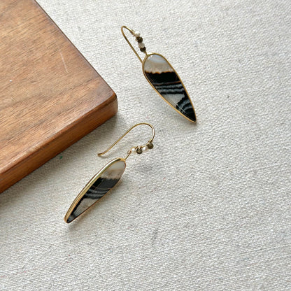 Agate 14K Gold-filled Wrapping Earring