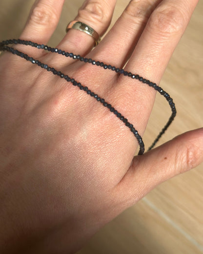 Sapphire Beaded And Detachable Prehnite Necklace