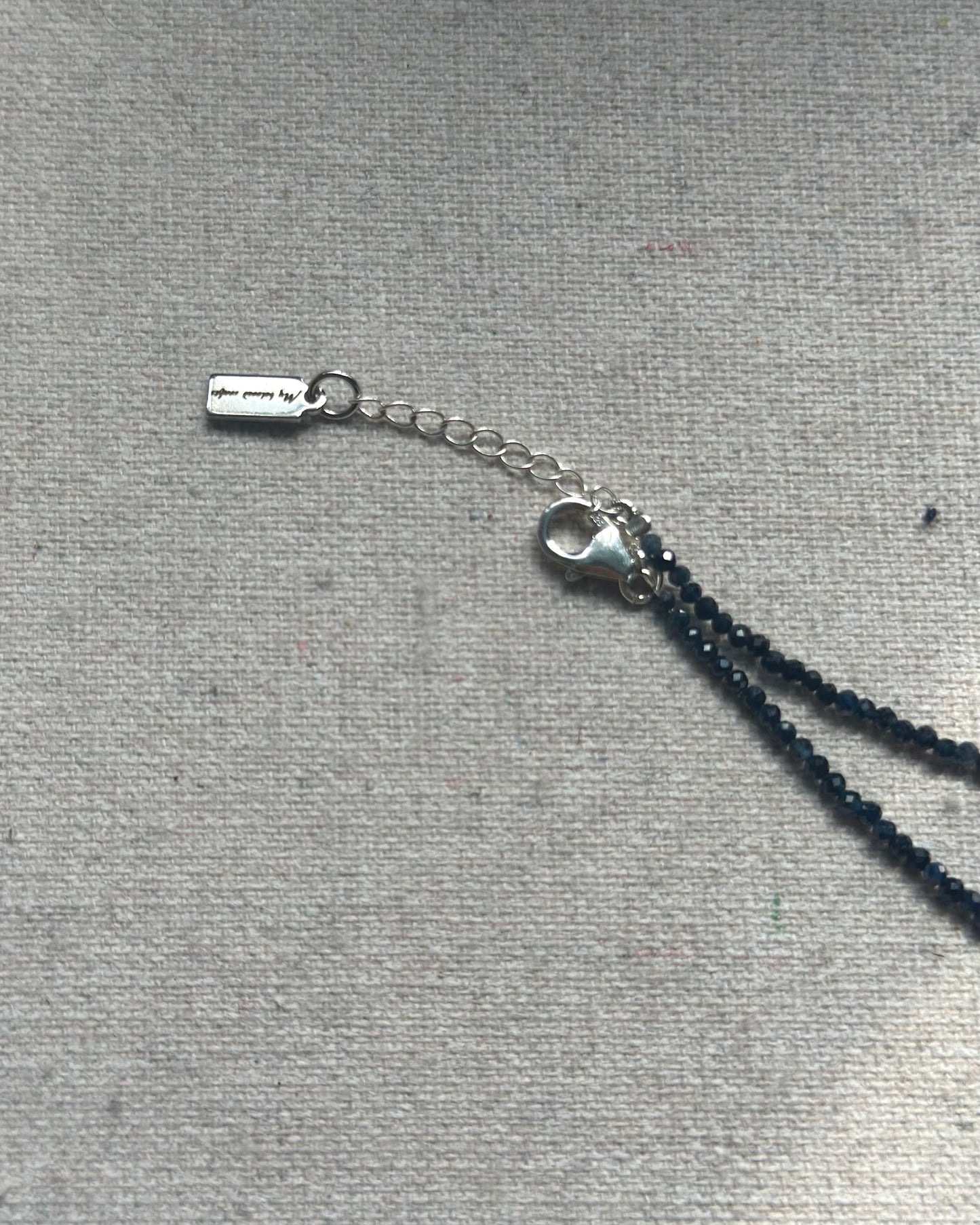 Sapphire Beaded And Detachable Prehnite Necklace