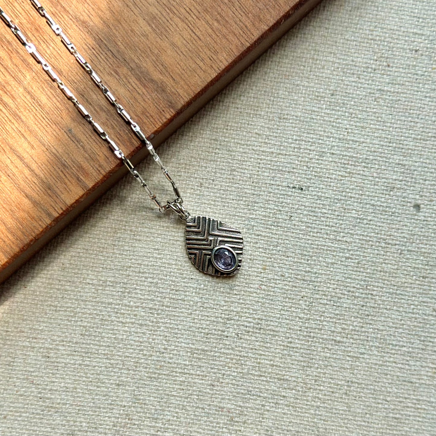 Tanzanite Detachable Pendant Sterling Silver Necklace