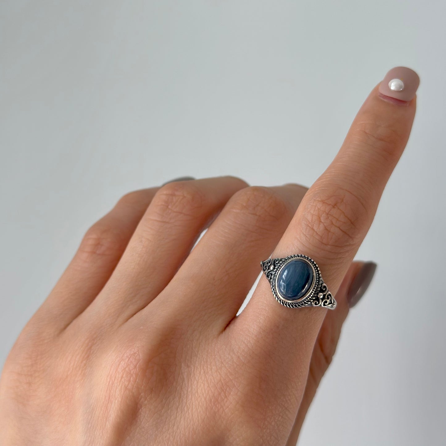 Pietersite Vintage-inspired Adjustable Sterling Silver Ring