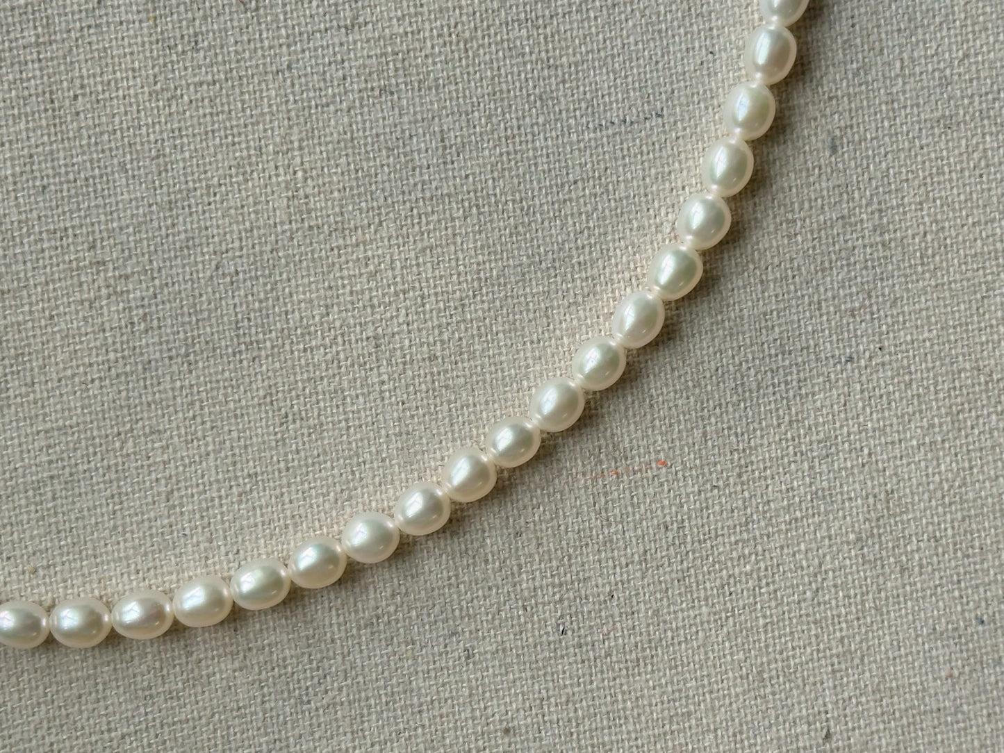 Freshwater Pearl Oval Shape Beaded And Sunstone Necklace