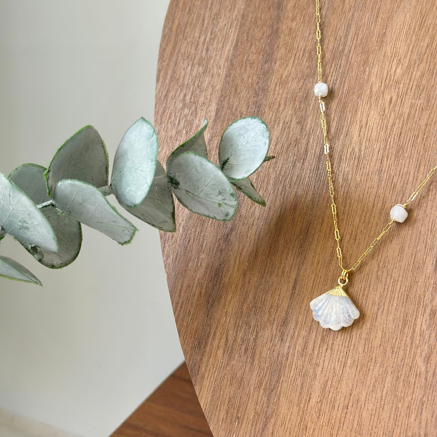 Moonstone Shell 14k Gold-filled Necklace