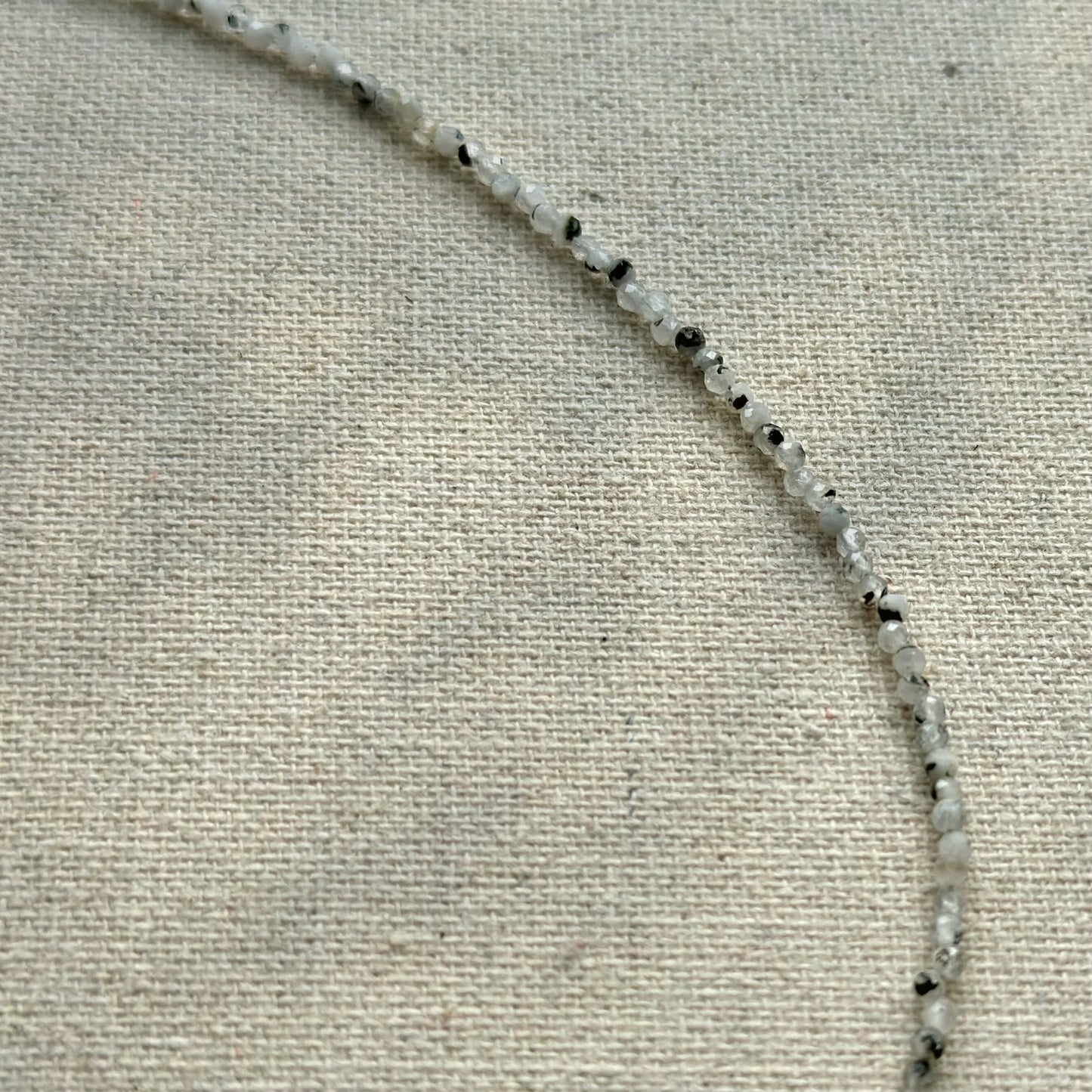 Moonstone Beaded And Herkimer Diamond Necklace