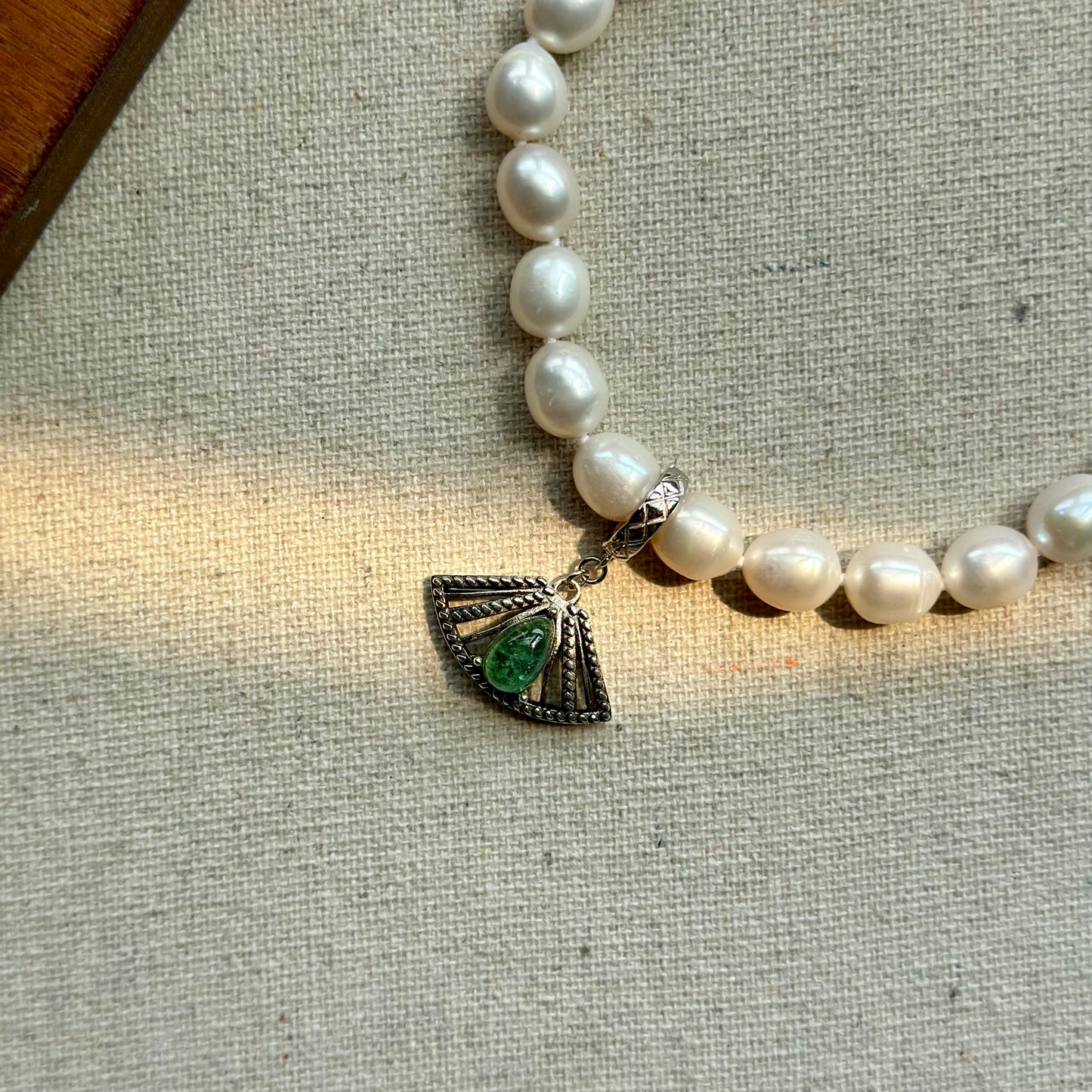 Freshwater Pearl Beaded And Tourmaline Two-way Necklace