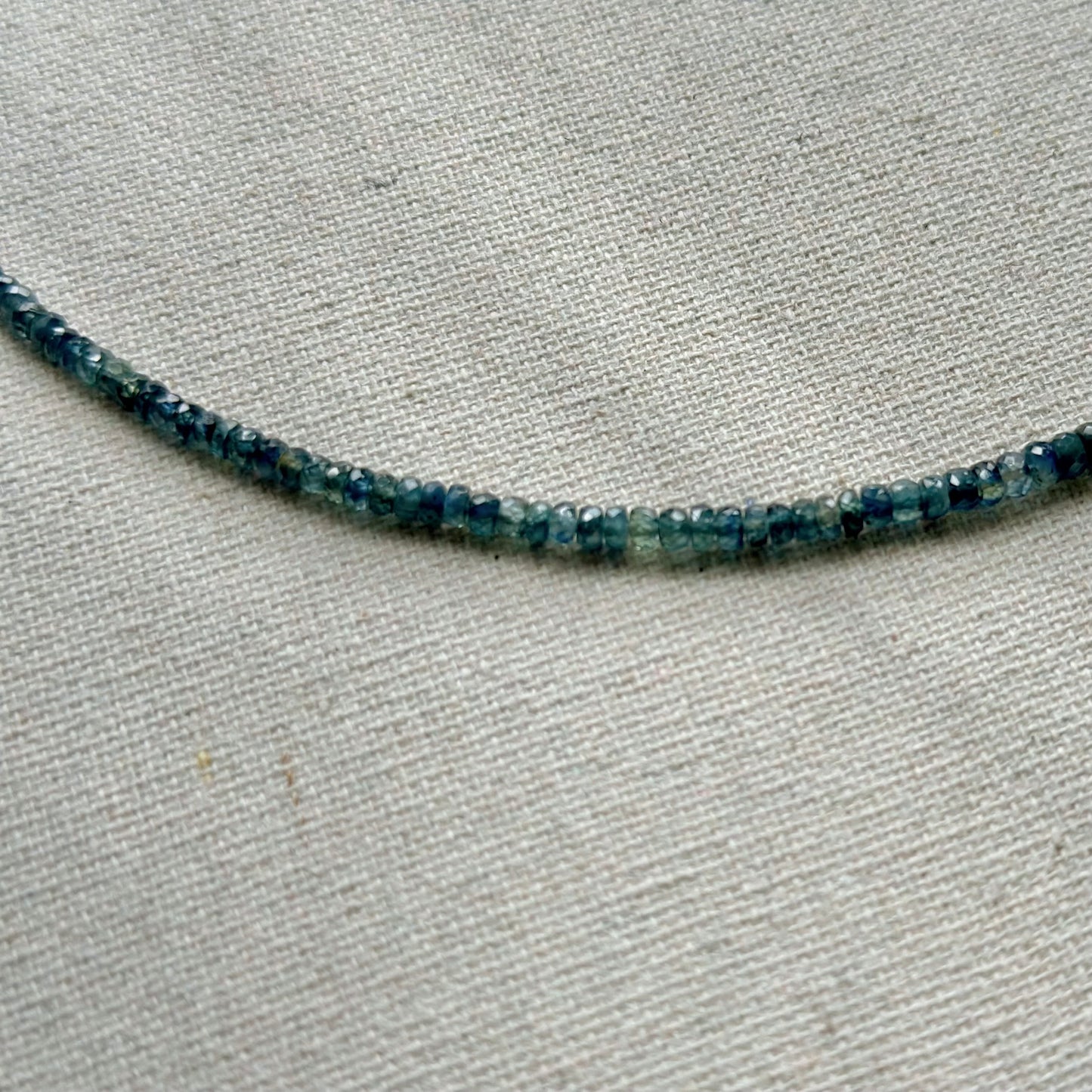 Two-way Opal Pendant And Sapphire Beaded Necklace