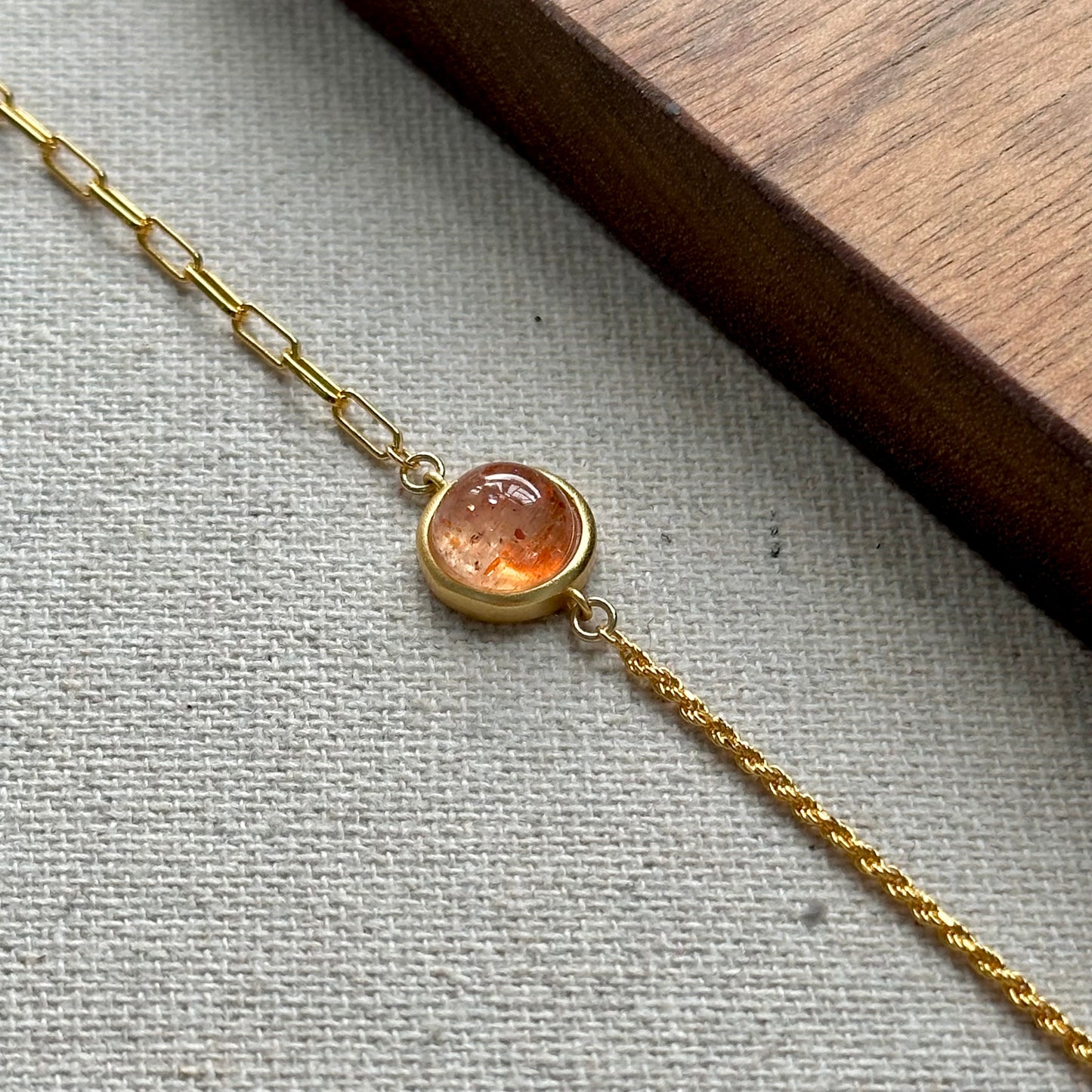 Sunstone Gold-plated Sterling Silver Bracelet