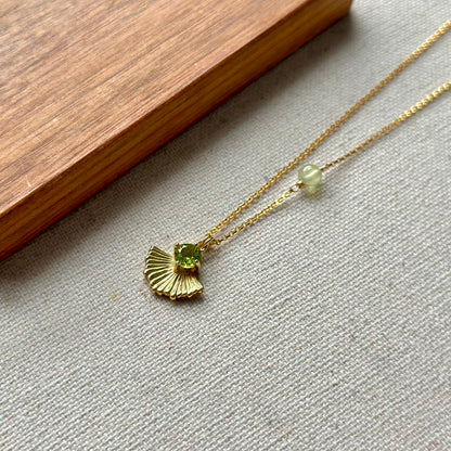 Peridot And Prehnite 14k Gold-filled Necklace