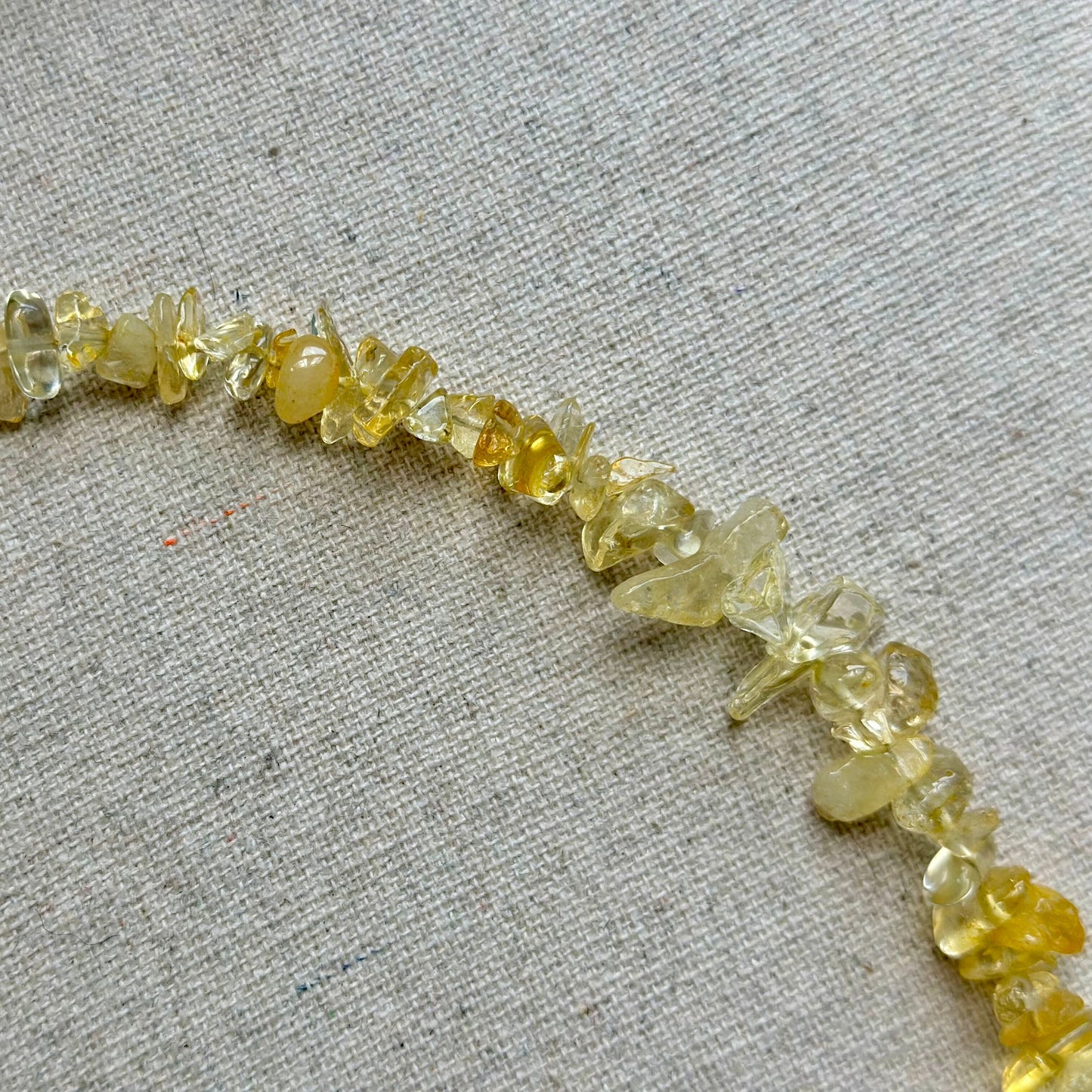 Citrine Beaded And Moonstone Hoop Toggle Necklace