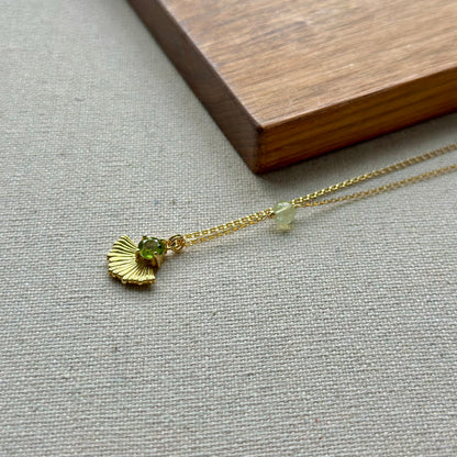 Peridot And Prehnite 14k Gold-filled Necklace