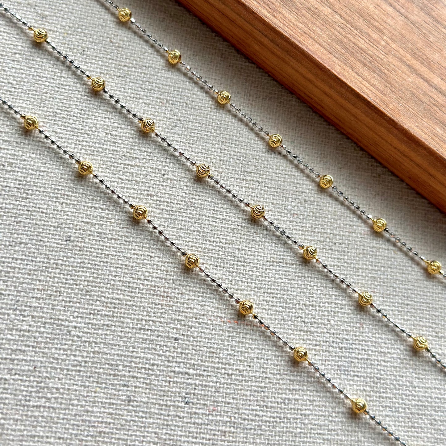 Moonstone June Birthstone Two Tone Extra Long Gold-plated Necklace