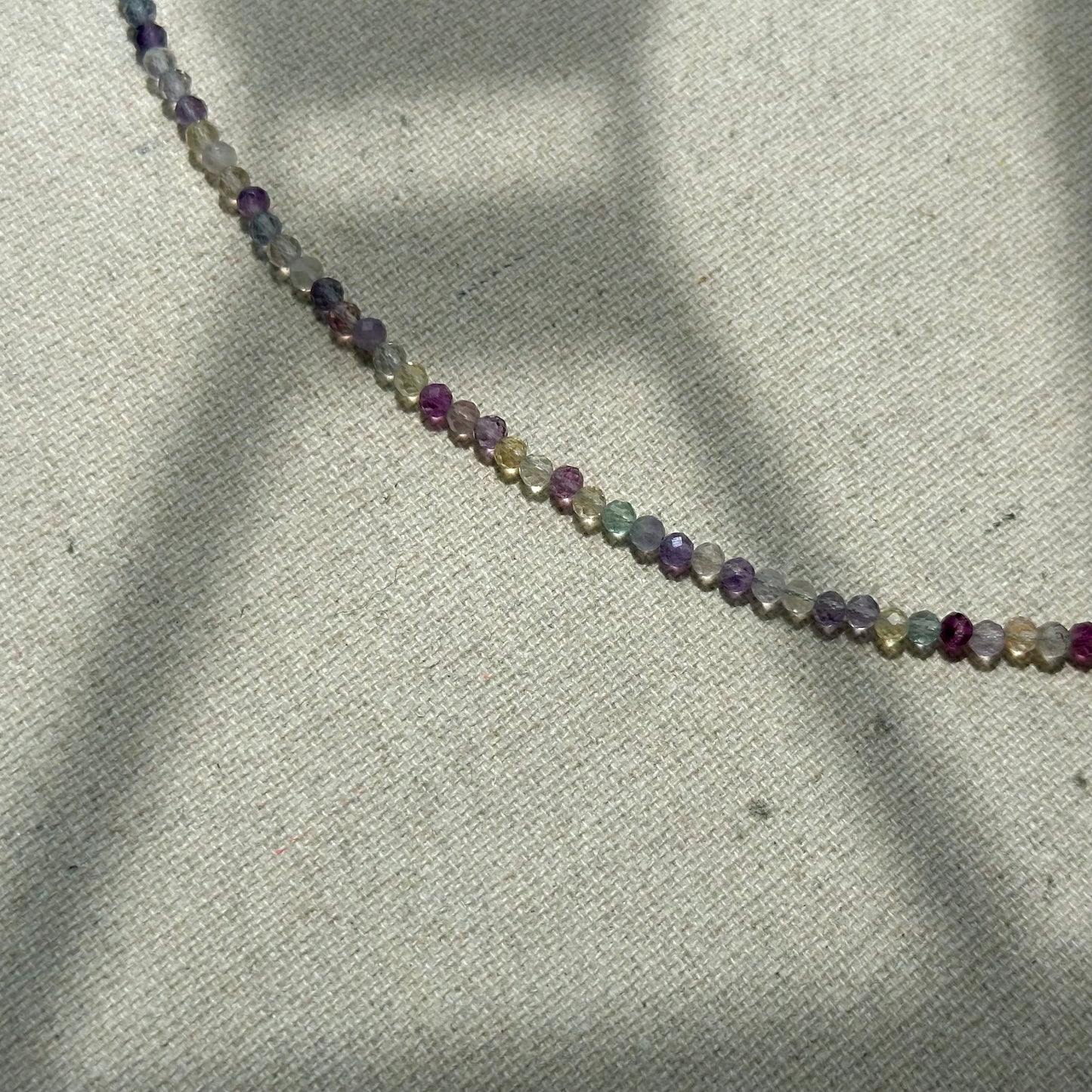 Fluorite Beaded Detachable Amethyst Beaded Necklace