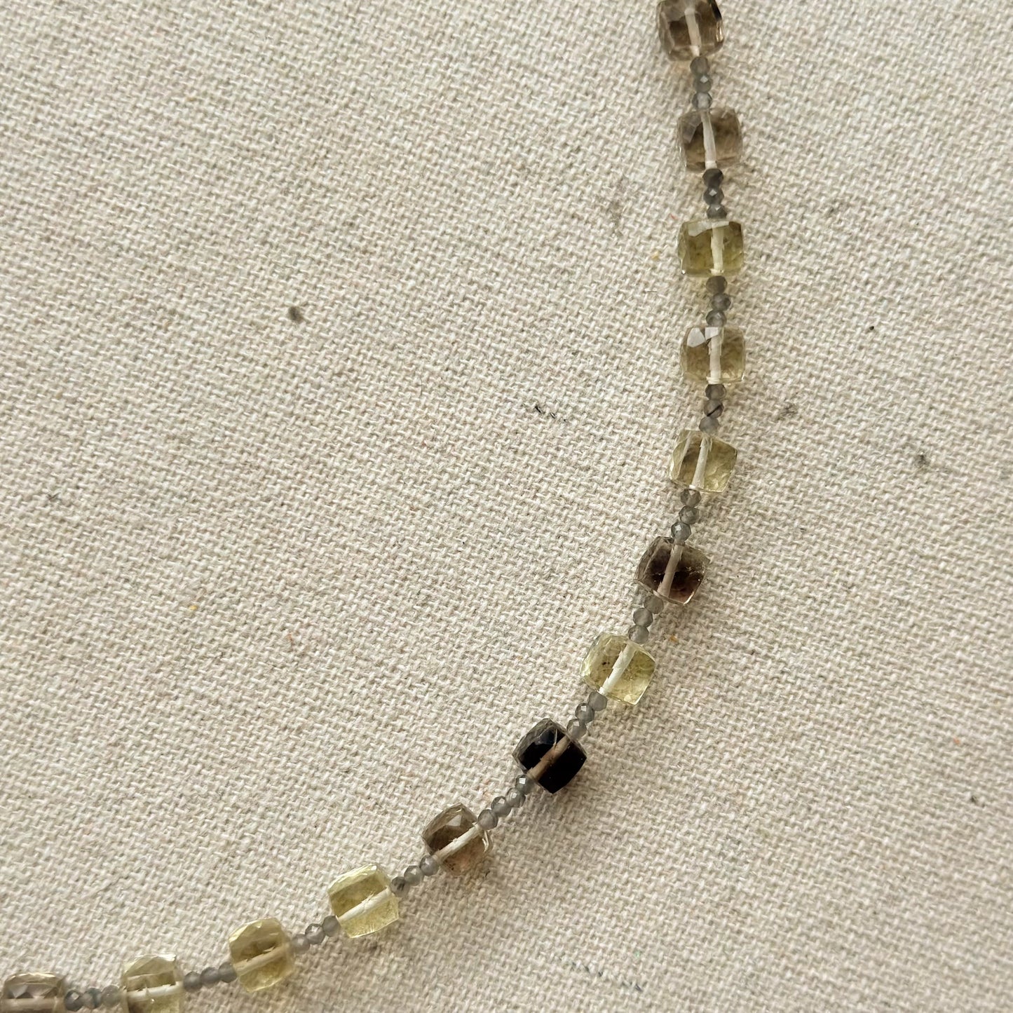 Lemom Quartz Beaded Necklace