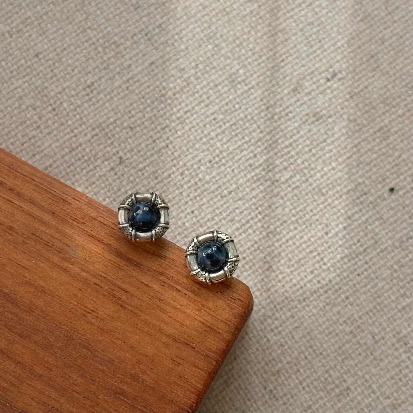 Pietersite Sterling Silver Ear Stud