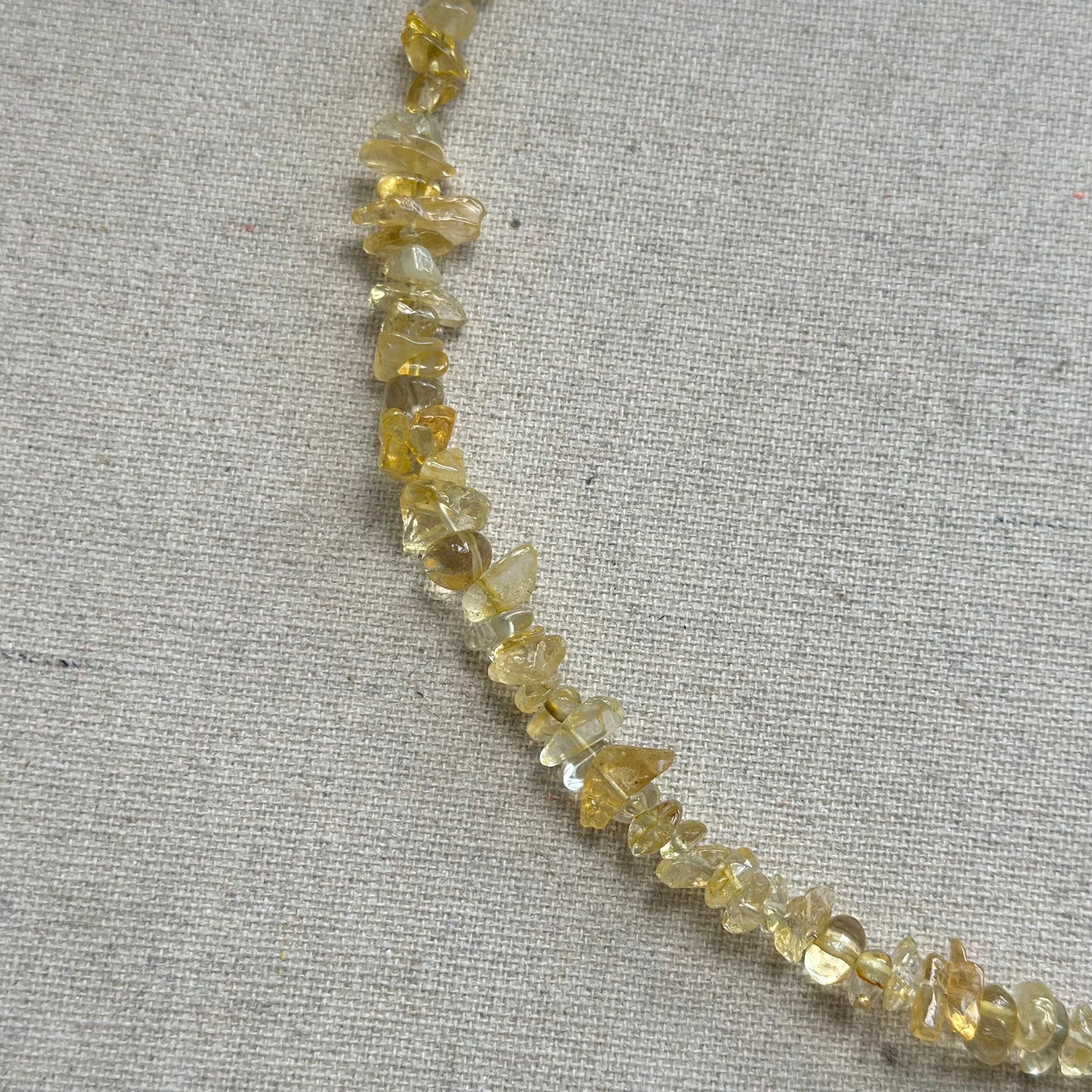 Citrine Beaded And Moonstone Hoop Toggle Necklace