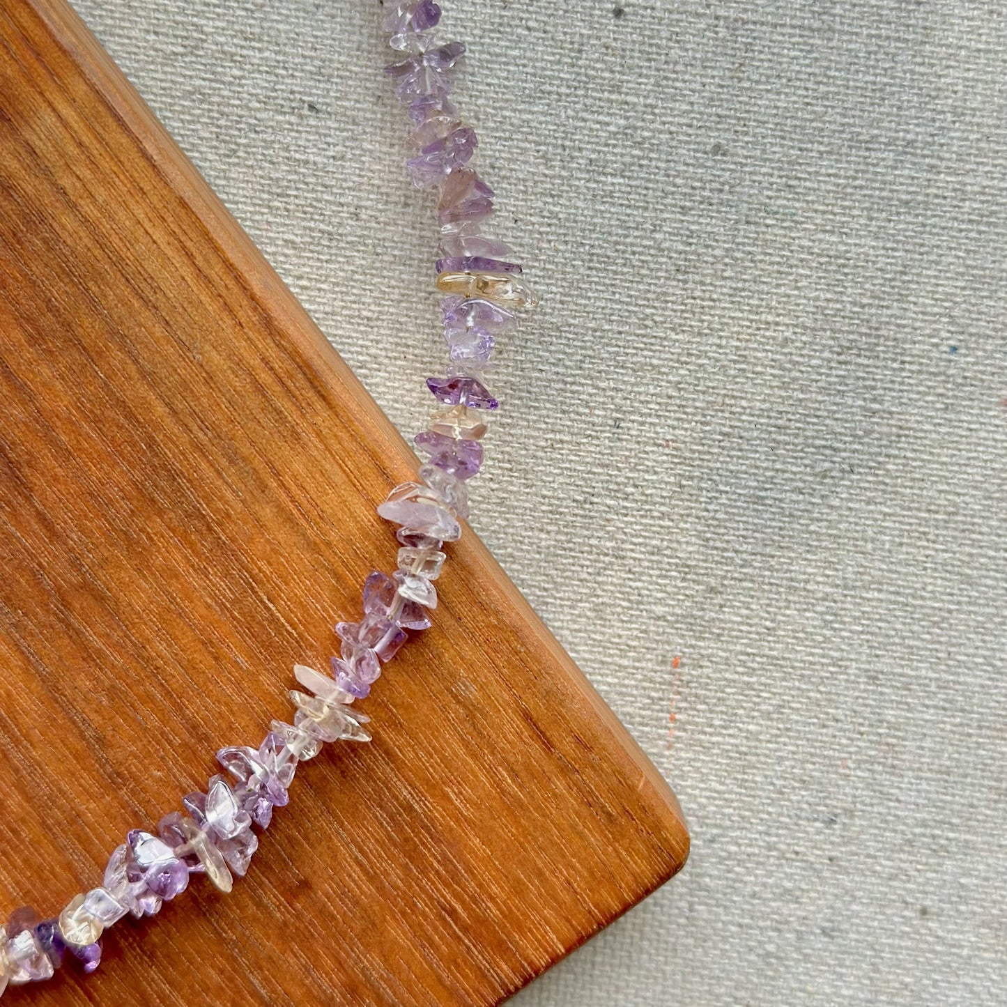 Two-way Amethyst And Ameterine Mixed Freshwater Pearl Beaded Necklace