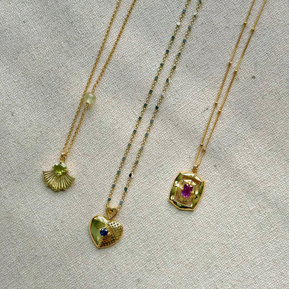 Peridot And Prehnite 14k Gold-filled Necklace