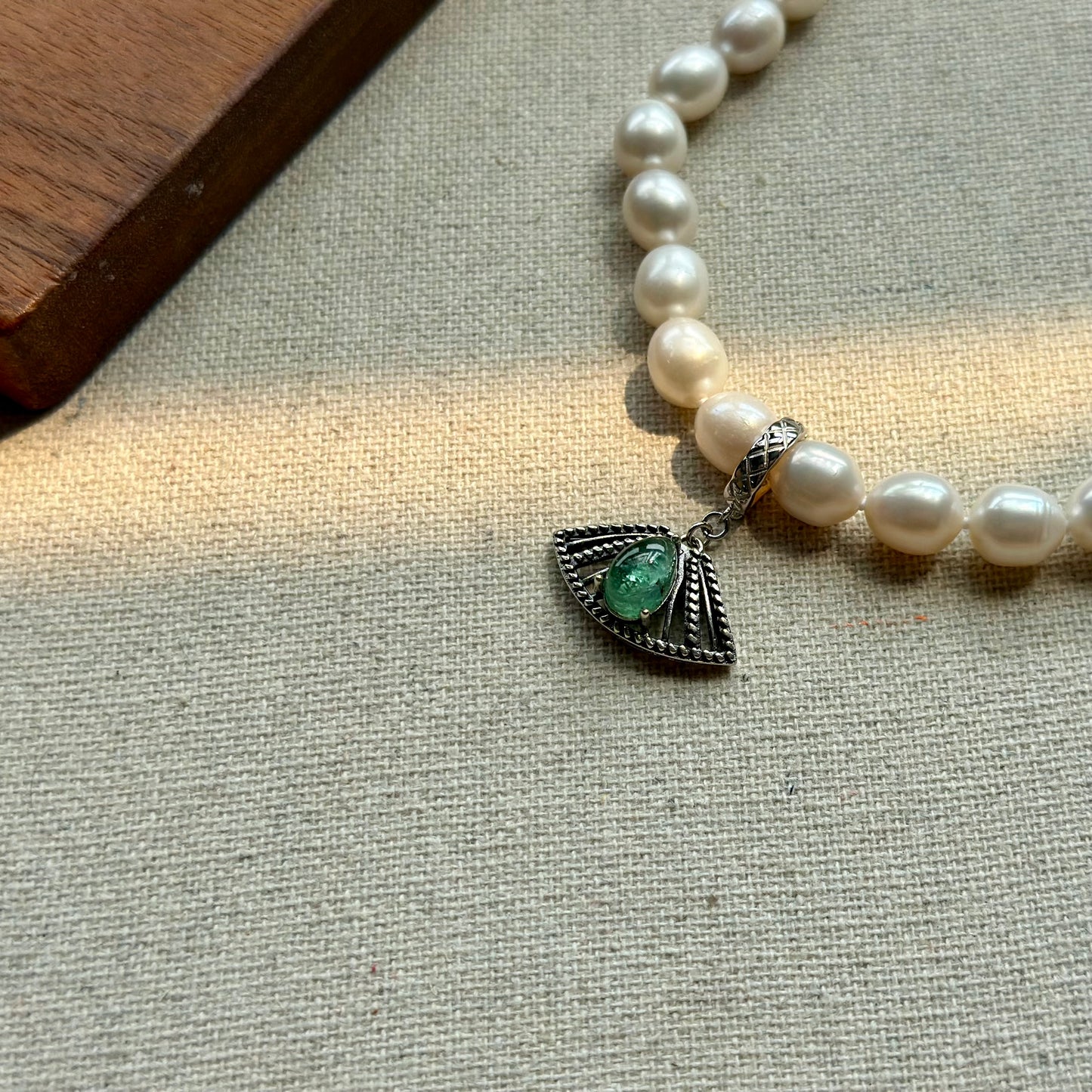 Freshwater Pearl Beaded And Tourmaline Two-way Necklace