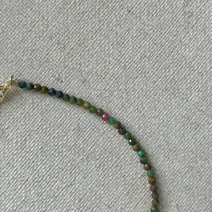 Ruby Zoisite Beaded And Howlite Bracelet